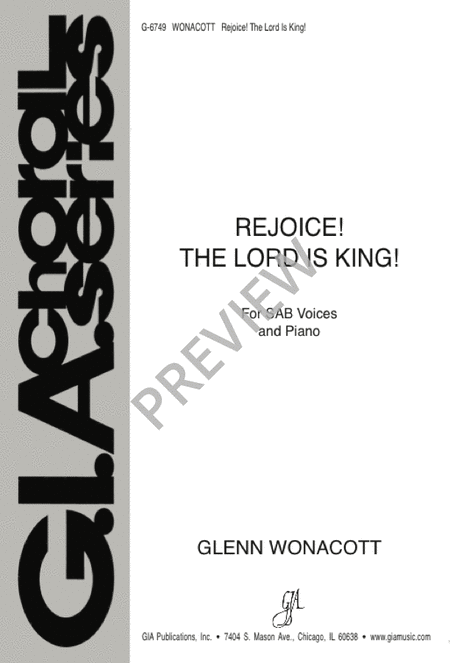 Rejoice! the Lord Is King