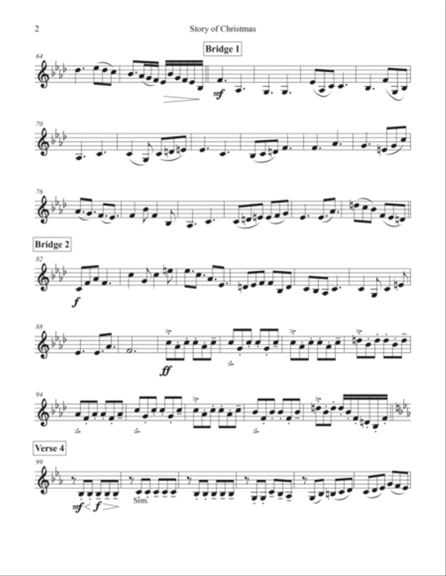 Story of Christmas Violin Solo scores gallery preview page 2