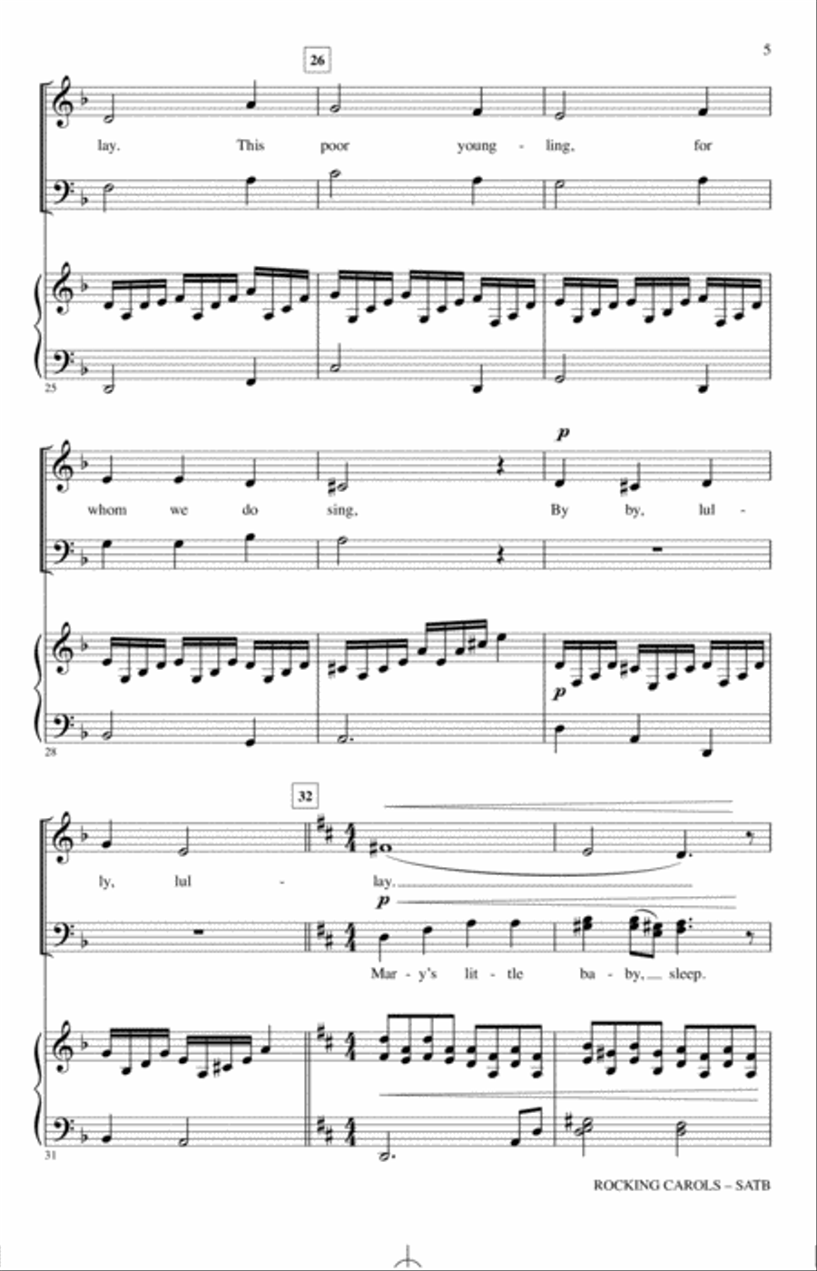 Rocking Carols 4-Part scores gallery preview page 4