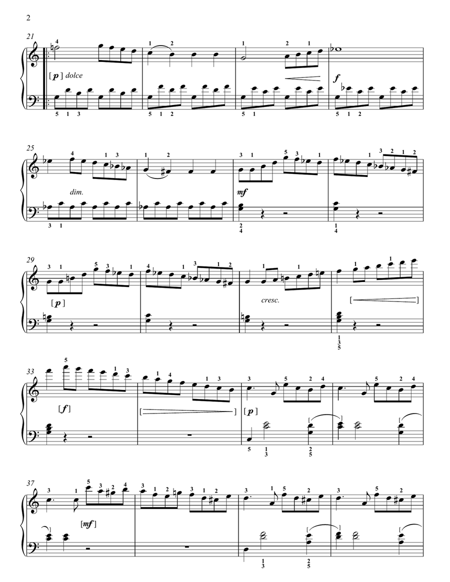Sonatina In C Major, Op. 55, No. 1 Piano Solo scores gallery preview page 2