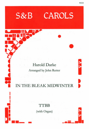 Book cover for In the bleak midwinter. TTBB arr Rutter