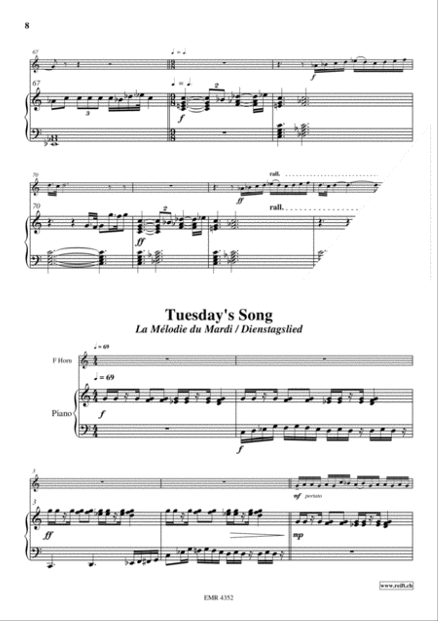 5 Love-Songs Horn scores gallery preview page 5