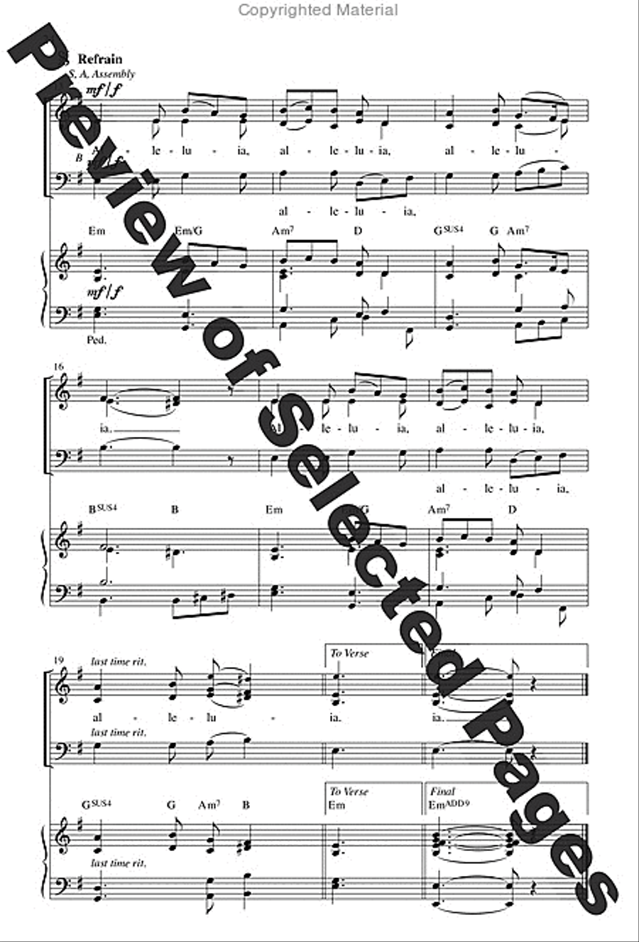 Mass of the Angels and Saints - Choral / Accompaniment Edition 3-Part scores gallery preview page 15
