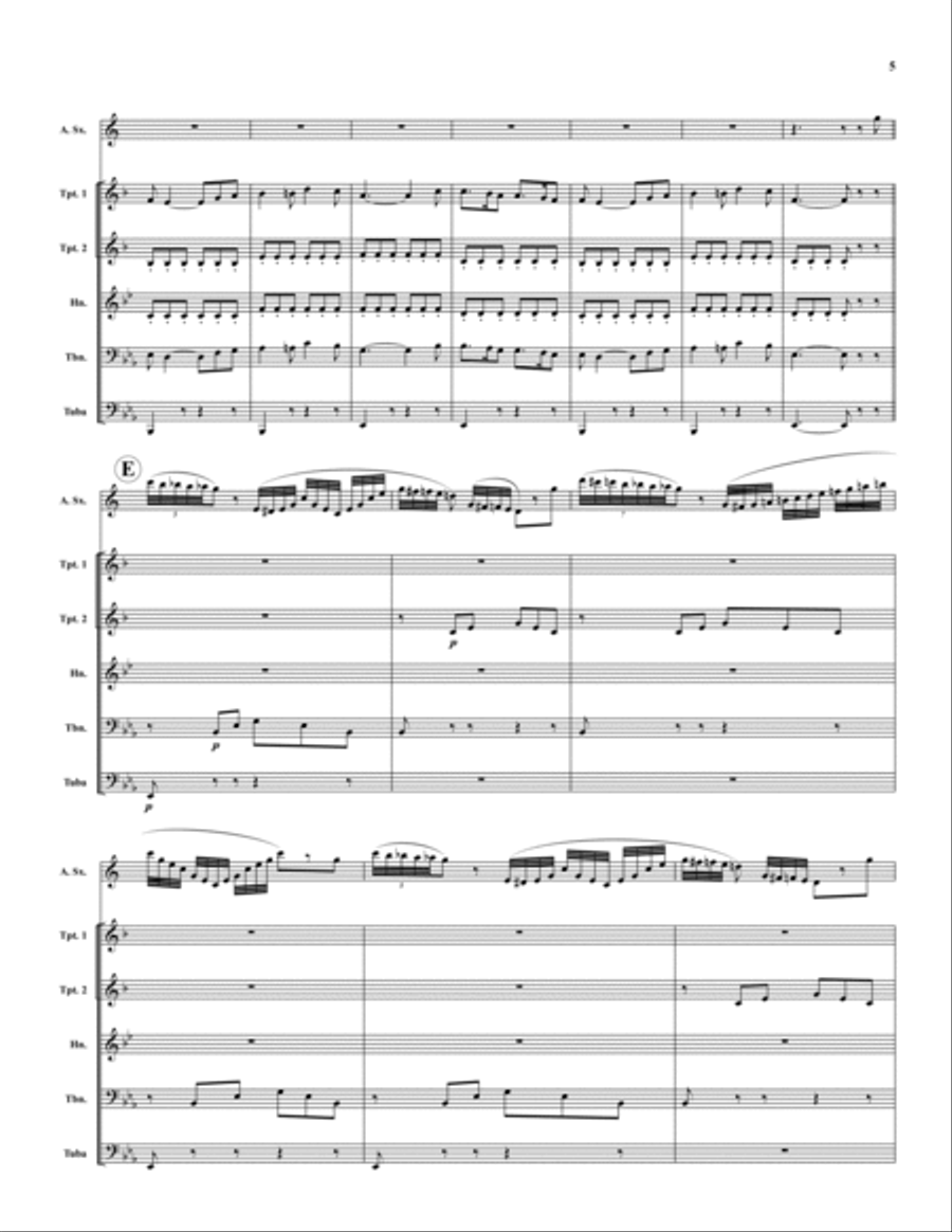 Carnival of Venice Saxophone Solo scores gallery preview page 5