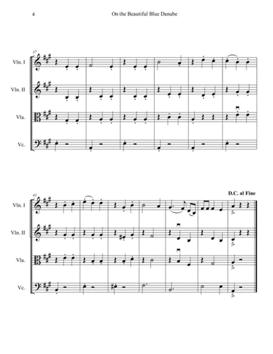 The Blue Danube (String Quartet) image number null