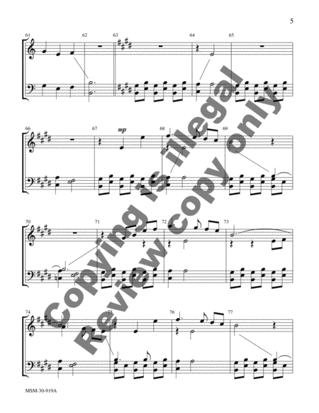 Fanfare and Aria (Handbell Score) image number null