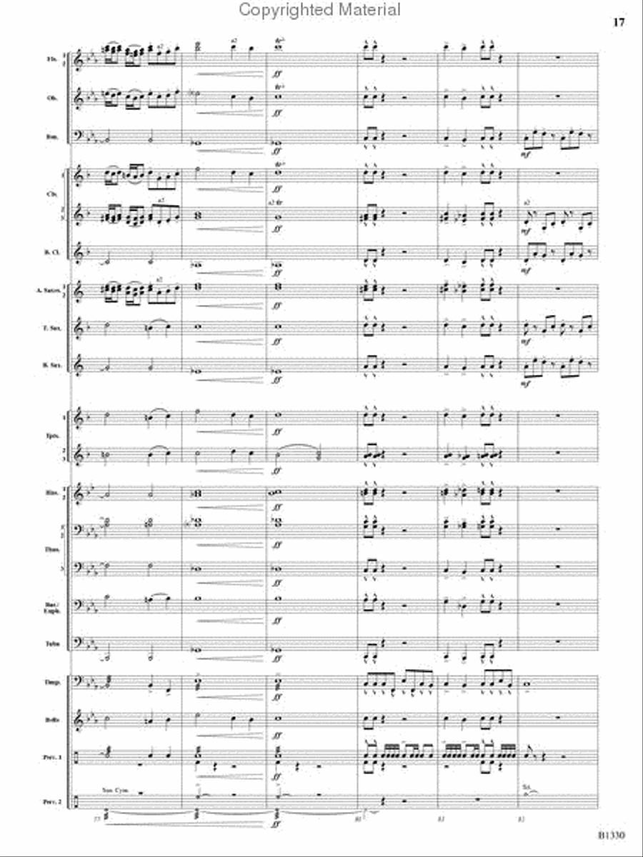 Raiders of the High Seas Concert Band scores gallery preview page 16
