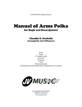 Manual of Arms Polka for Bugle with Brass Quintet