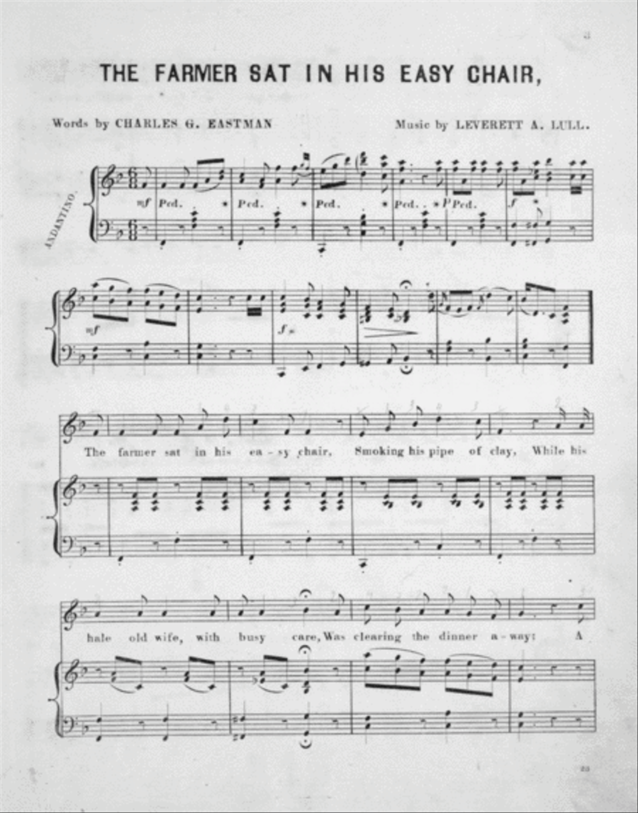 The Farmer Sat in His Easy Chair. A Ballad SAT scores gallery preview page 2