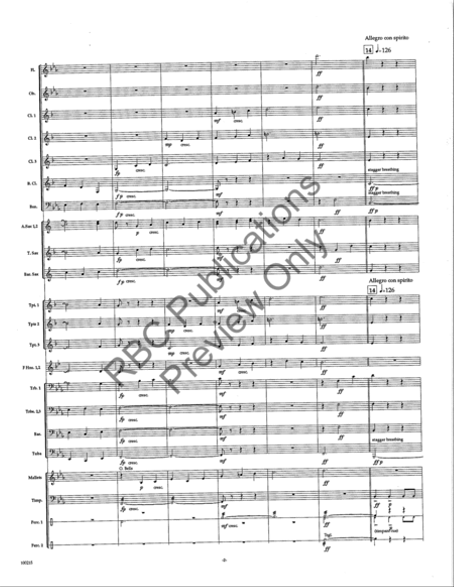 Cantica (Score) Cantica (Score) Concert Band scores gallery preview page 4