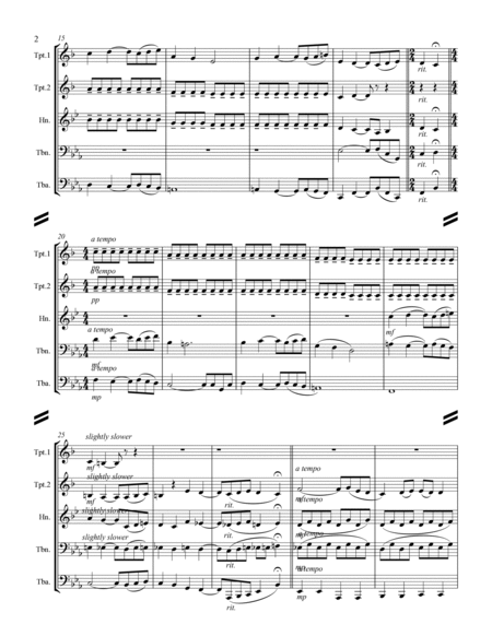 Ravel - Pavane for a Dead Princess (for Brass Quintet) image number null