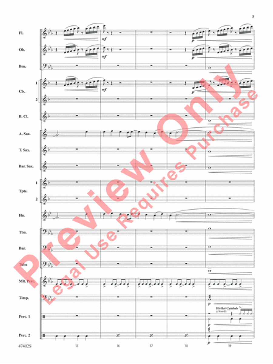 Rhythmicity Rhythmicity Concert Band scores gallery preview page 6