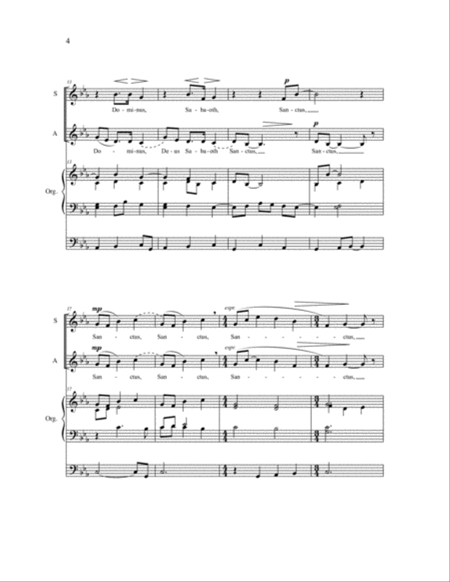 Sanctus Choir scores gallery preview page 3