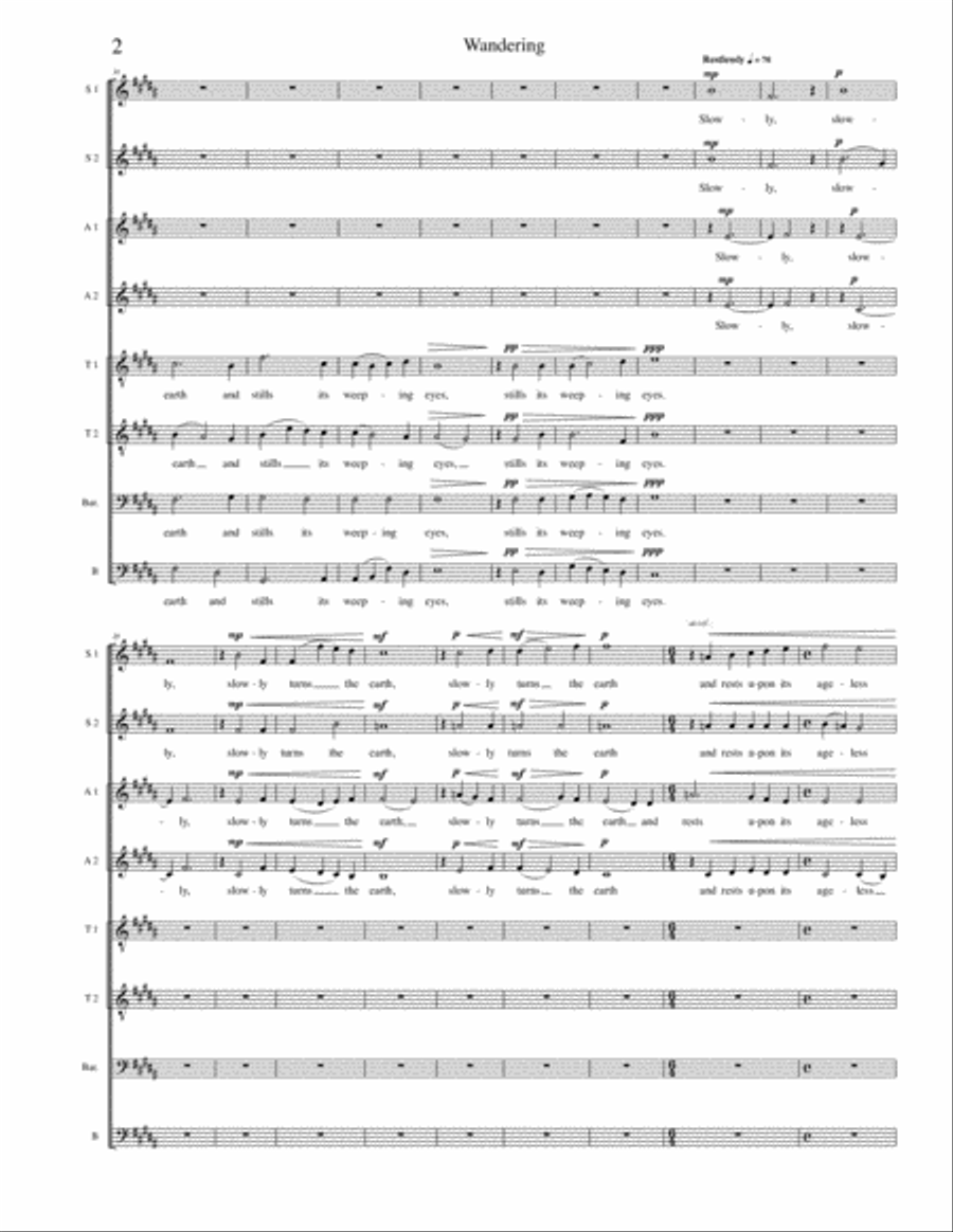 Wandering Divisi scores gallery preview page 2
