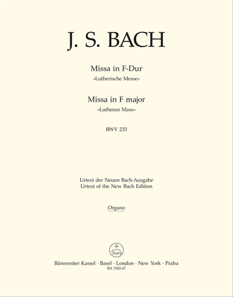 Mass in F major BWV 233