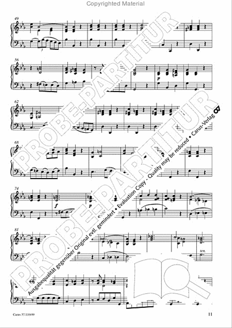 Markuspassion. Werkausgabe Reihe 1, Bd. 7 (Homilius) Organ scores gallery preview page 12