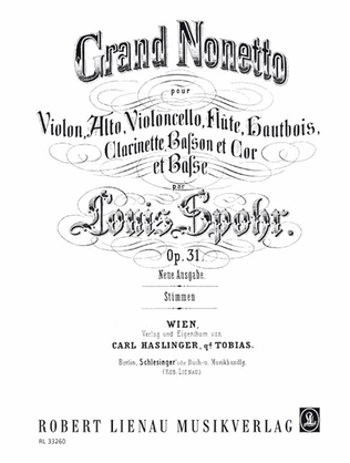 Book cover for Nonet Op. 31
