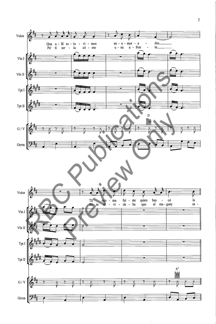 La Ley Del Monte Voice scores gallery preview page 5