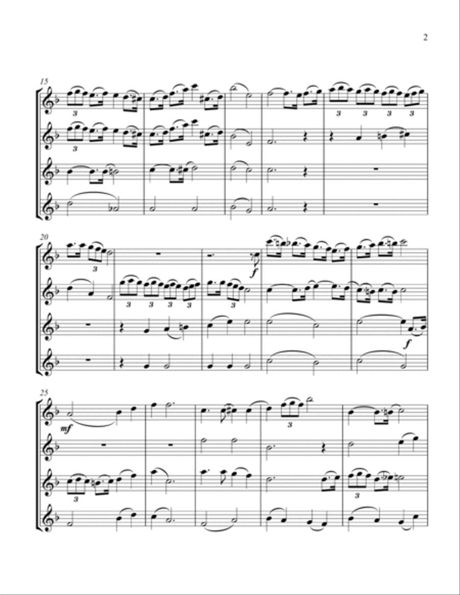 It's Beginning To Look Like Christmas String Quartet scores gallery preview page 3