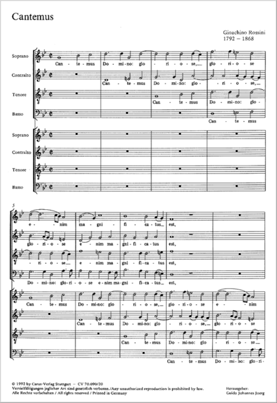 Cantemus Domino Cantemus Domino 4-Part scores gallery preview page 2