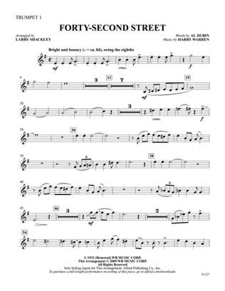 Forty-Second Street (from the musical Forty-Second Street): 1st B-flat Trumpet