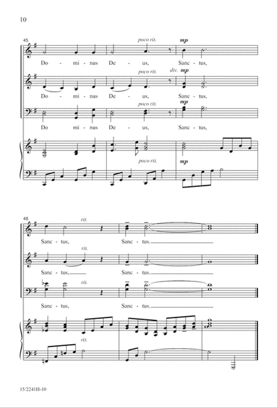 Sanctus 4-Part scores gallery preview page 11