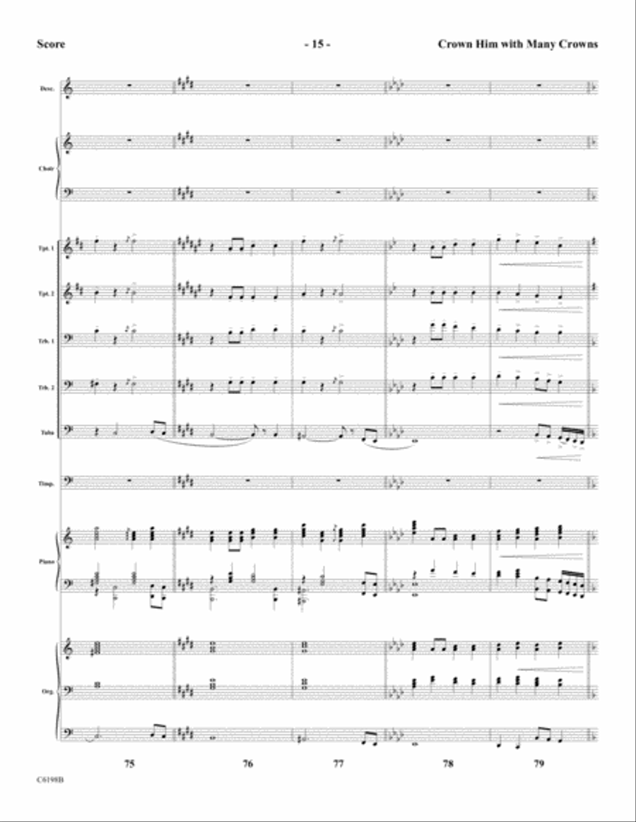 Crown Him With Many Crowns Choir scores gallery preview page 17