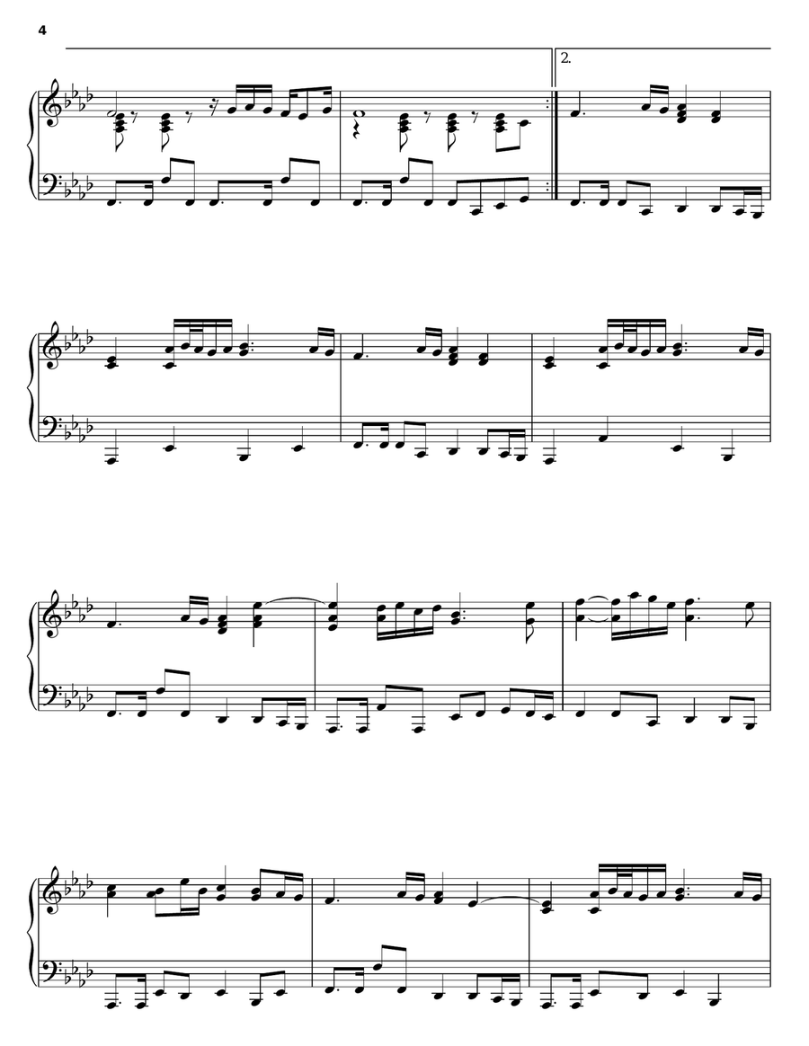 Playing By Heart Piano Solo scores gallery preview page 4