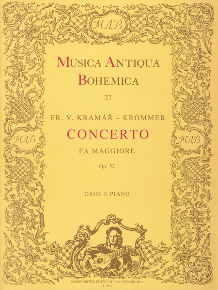 Konzert für Oboe und Orchester F-Dur, op. 52