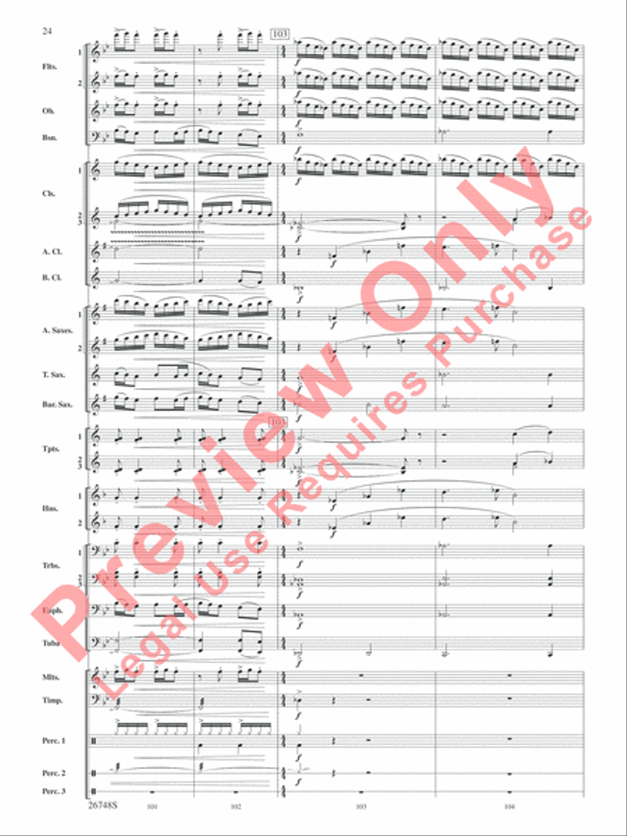 Cotton Ferry Expedition Concert Band scores gallery preview page 25