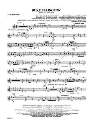 Book cover for Duke Ellington! (Medley for Concert Band): 1st B-flat Trumpet