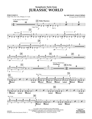 Book cover for Jurassic World (Symphonic Suite) - Percussion 2