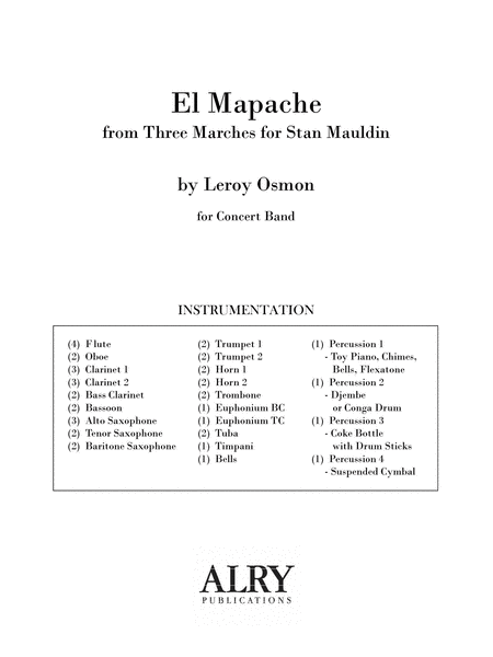 El Mapache for Concert Band