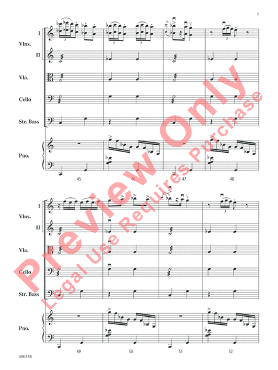Danza Ritual del Fuego String Orchestra scores gallery preview page 8