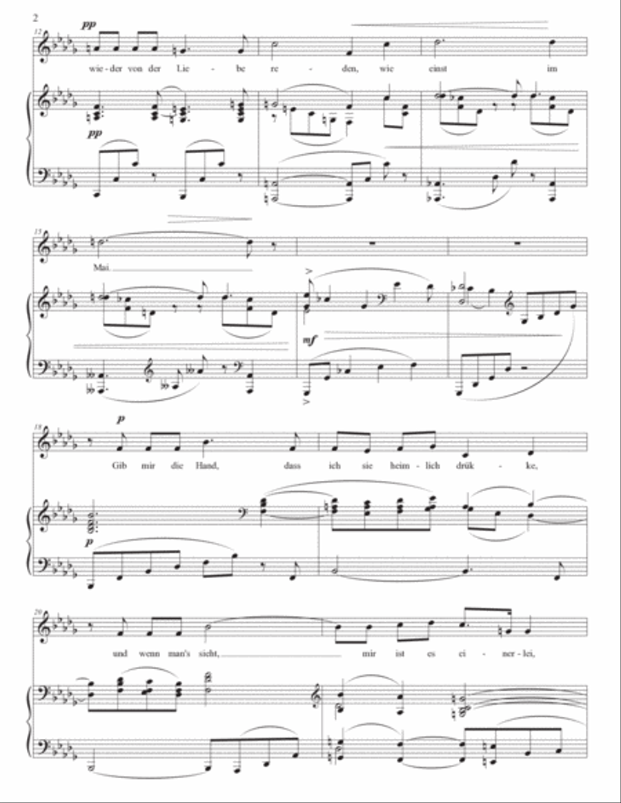 STRAUSS: Allerseelen, Op. 10 no. 8 (transposed to D-flat major)