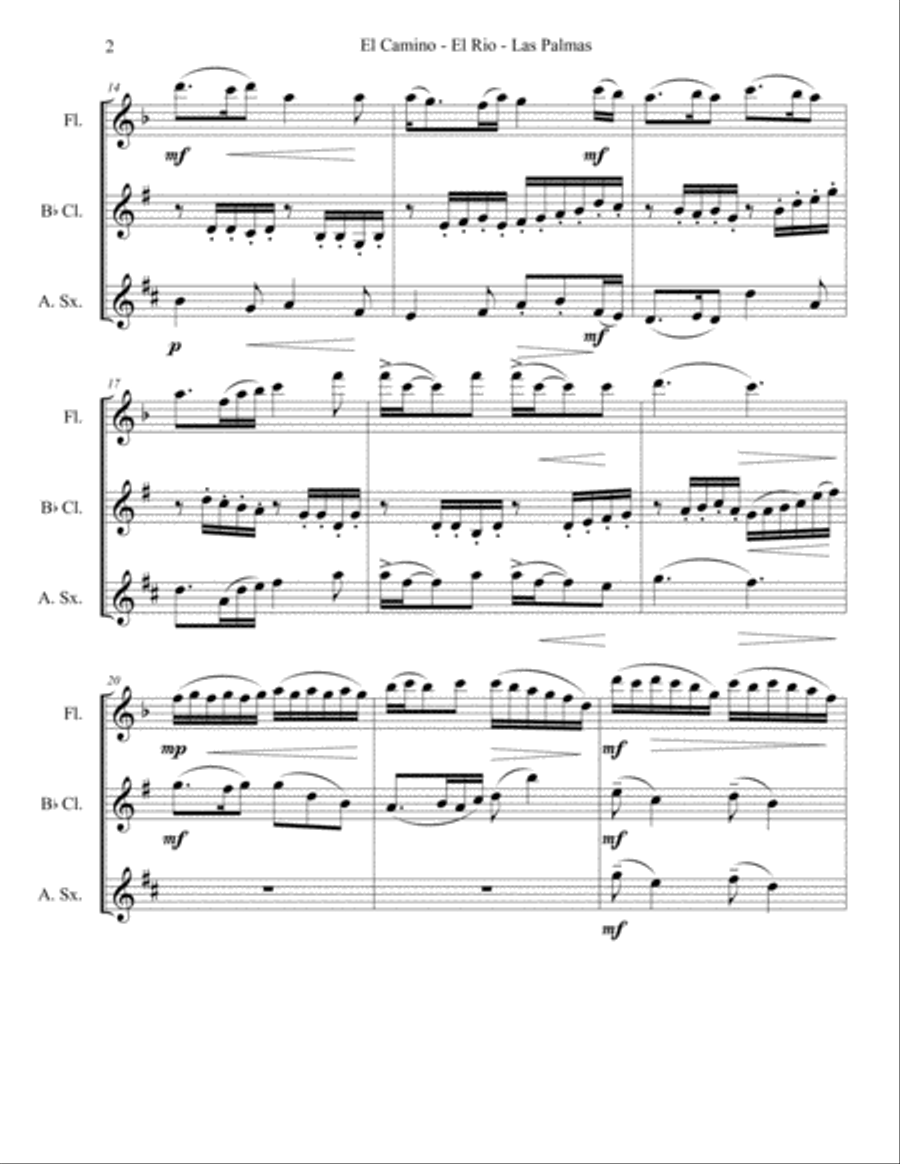 El Valle Woodwind Trio scores gallery preview page 2
