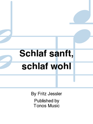 Book cover for Schlaf sanft, schlaf wohl