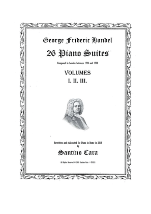 Book cover for Handel - 26 Piano Suites - Complete Scores