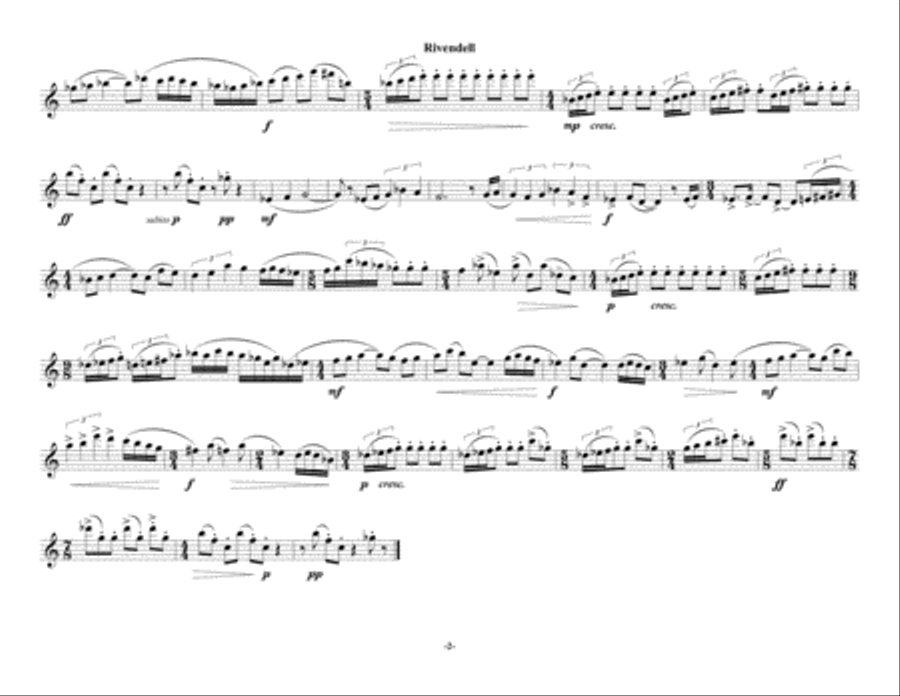 The Ring-Bearer's Tale Flute Solo scores gallery preview page 5