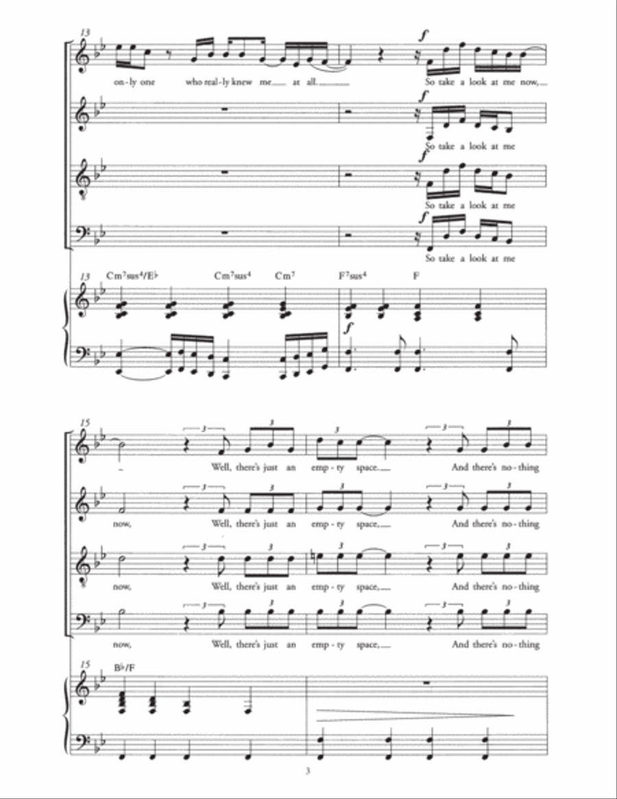Against All Odds (Take A Look At Me Now) (Arr. Berty Rice) Choir scores gallery preview page 3