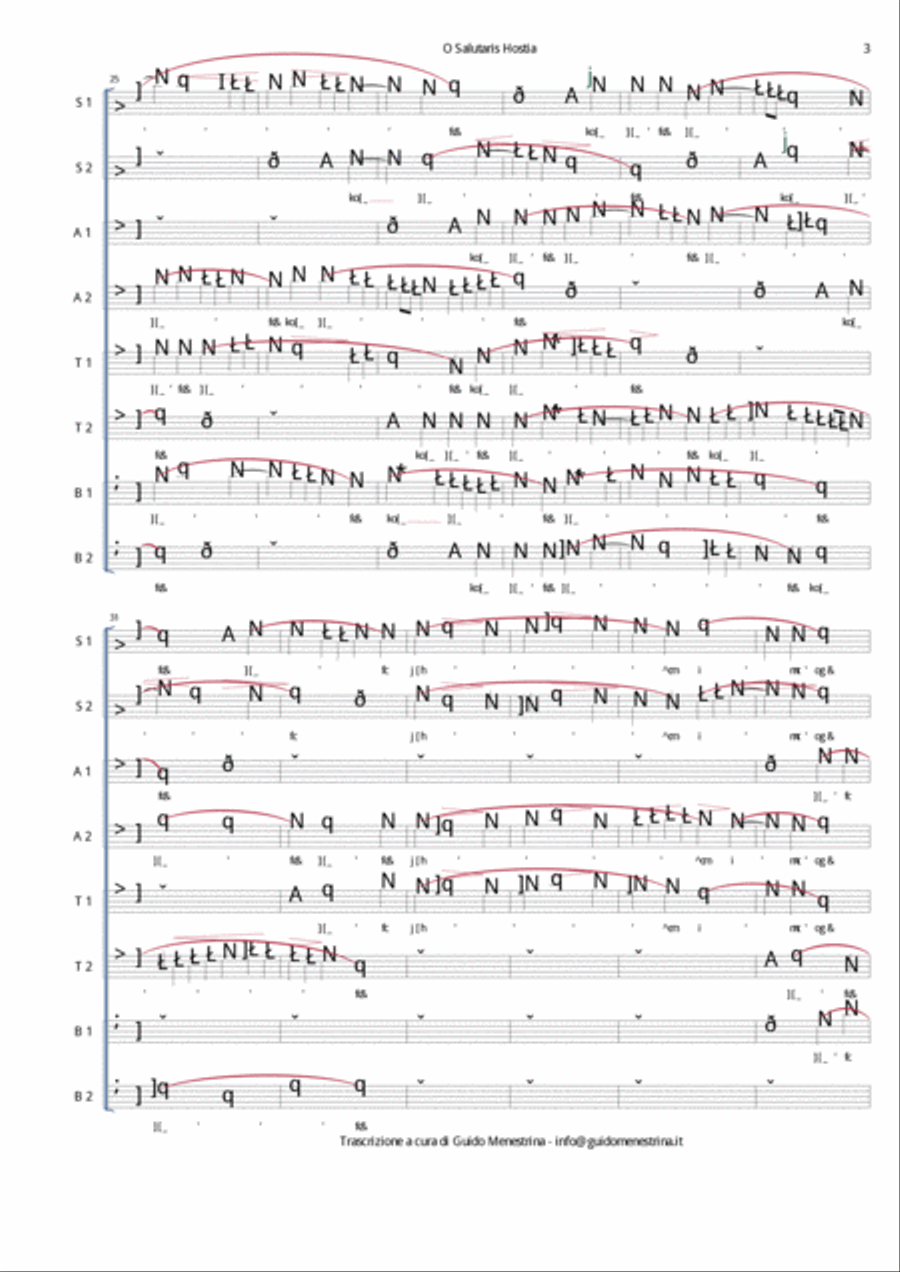 Jacopo Tomadini - O Salutaris Hostia Divisi scores gallery preview page 4