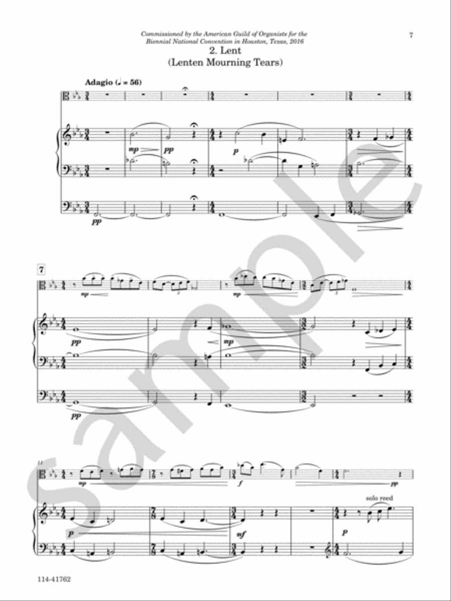 Three Meditations Chamber Music scores gallery preview page 5