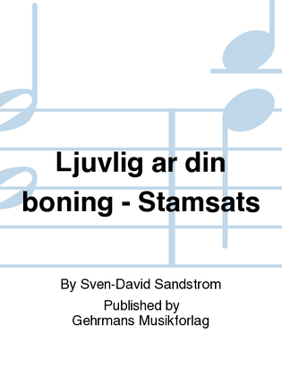 Ljuvlig ar din boning - Stamsats