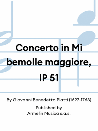 Concerto in Mi bemolle maggiore, IP 51
