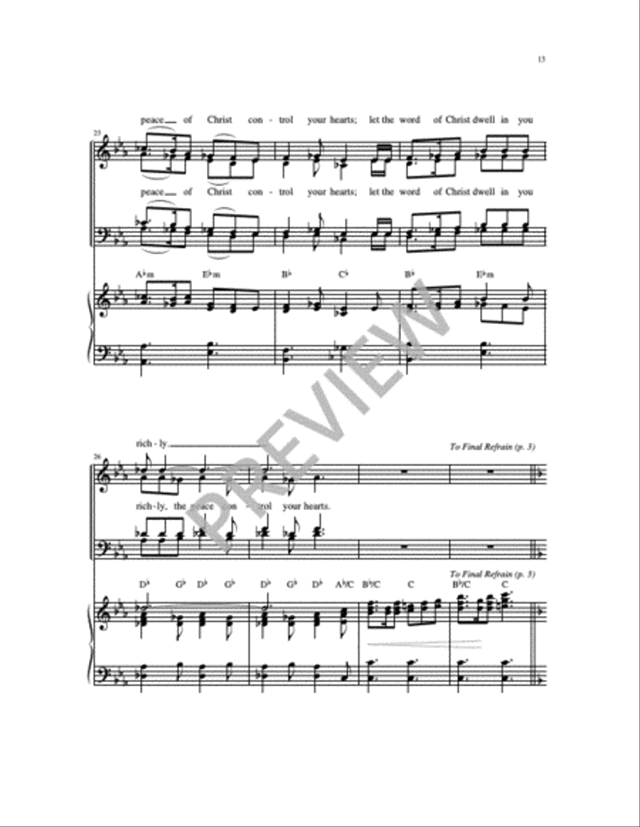 Christmas Gospel Acclamations on Gesù Bambino 4-Part scores gallery preview page 16