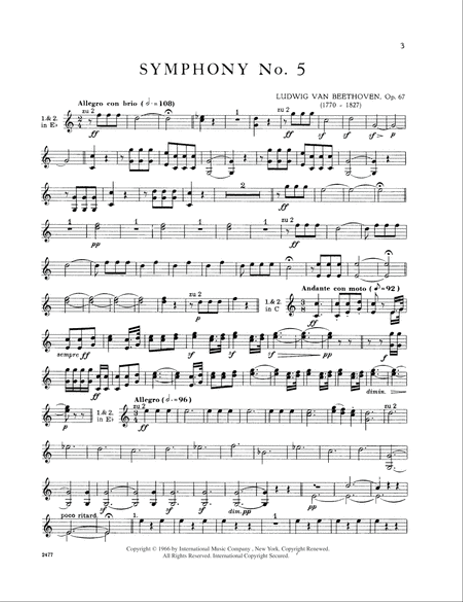 Orchestral Excerpts Horn Solo scores gallery preview page 2