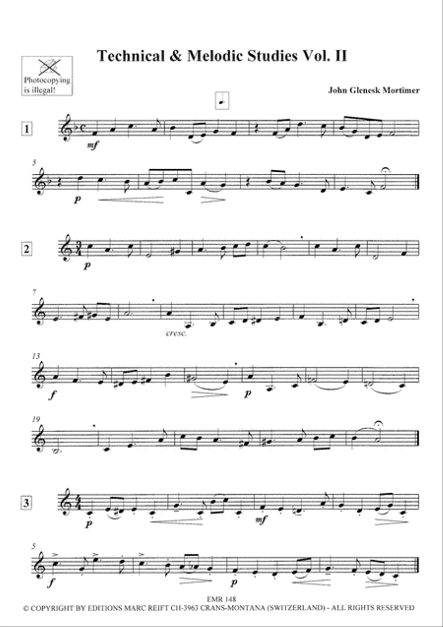Technical & Melodic Studies Vol. 2 Trumpet scores gallery preview page 3
