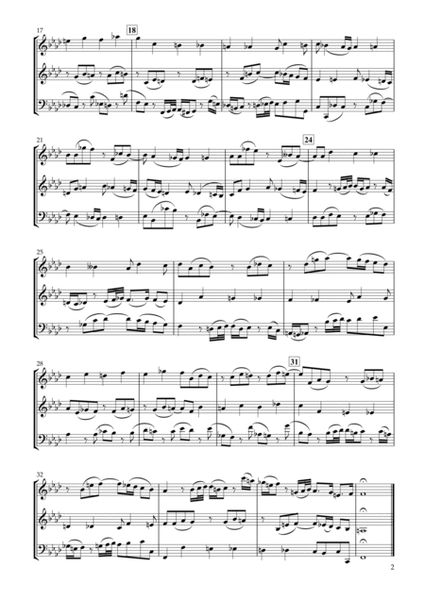 Sinfonia No.9 BWV.795 for Two Violins & Violoncello image number null