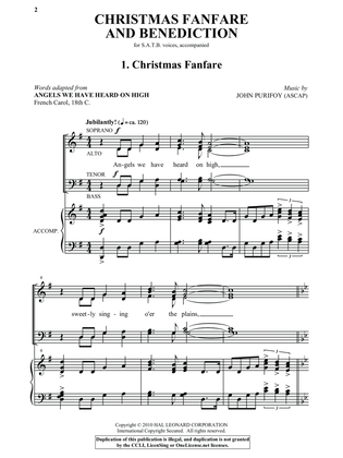 Book cover for Christmas Fanfare And Benediction