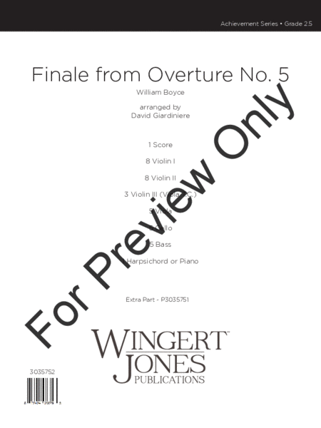 Finale from Overture No.5